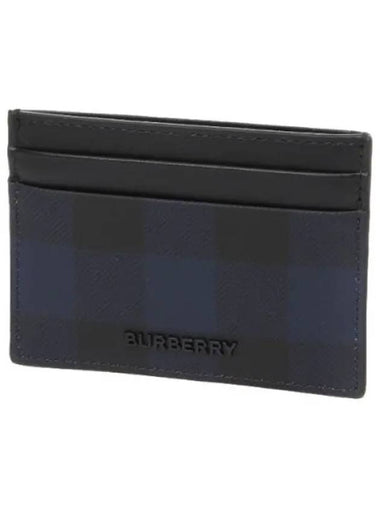 Check leather card case men s wallet - BURBERRY - BALAAN 1