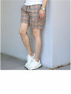 Men's Small Scale Check Drawstring Swim Shorts Beige - BURBERRY - BALAAN 3