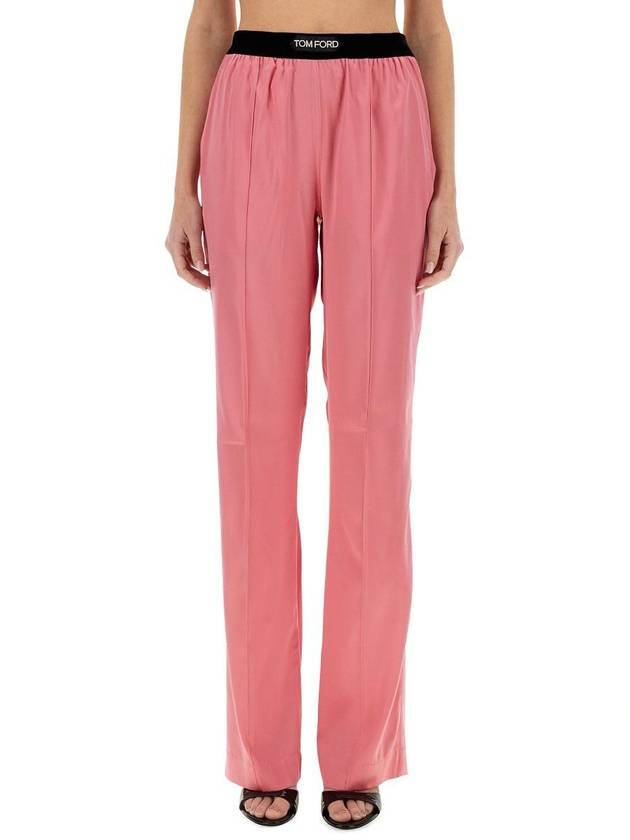 Silk Straight Pants PAW397FAX881 - TOM FORD - BALAAN 2