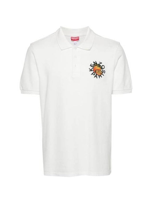 Polo T-shirt FE55PO5354PU 02 WHITE - KENZO - BALAAN 1