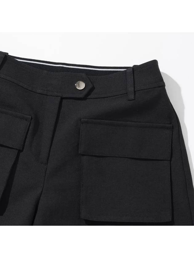 Cargo Banding Out Pocket Shorts Pants Women BLACK - 20THHOLE - BALAAN 3