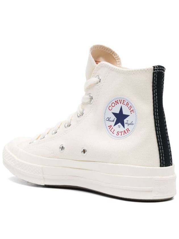 Comme Des Garçons Play X Converse Small Red Heart High-Top Sneakers Shoes - COMME DES GARCONS PLAY - BALAAN 3