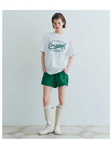 NYLON BANDING SHORTS GREEN - BENSIMON - BALAAN 1