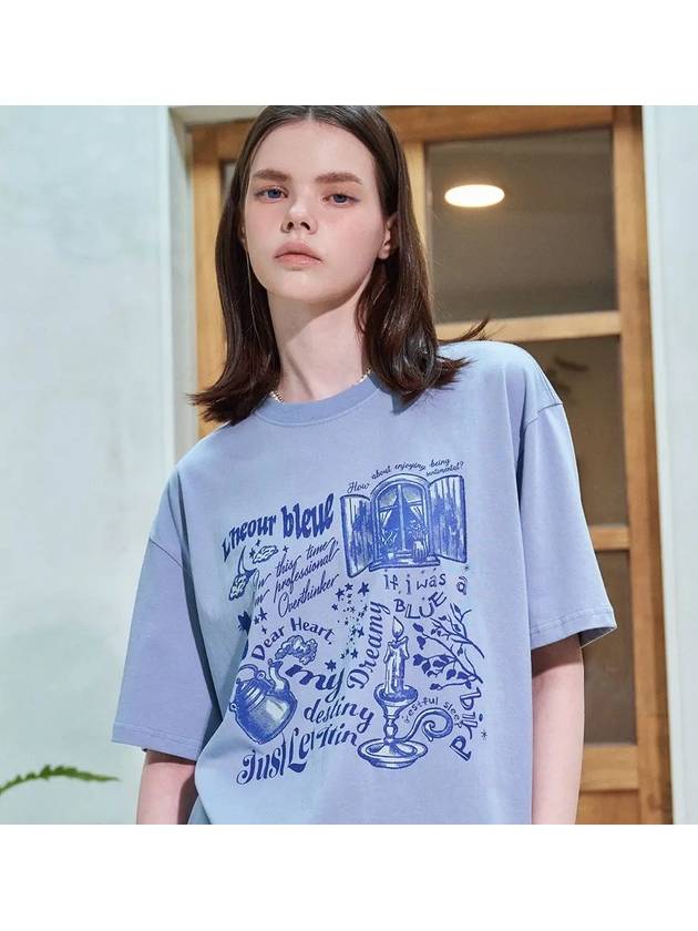 Blue Hour Short Sleeve Tee Teal - CPGN STUDIO - BALAAN 1