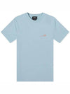 Men's Item Logo Cotton Short Sleeve T-Shirt  Blue - A.P.C. - BALAAN 2