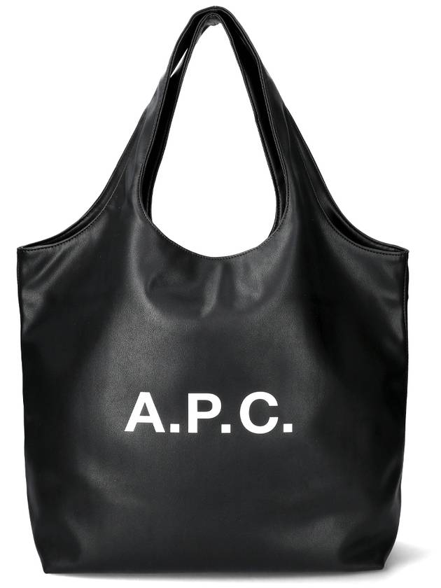 Ninon Logo Print Tote Bag Black - A.P.C. - BALAAN 2