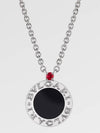 Save the Children Necklace Sterling Silver Onyx Ruby - BVLGARI - BALAAN 2