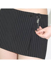 Pinstripe A line skirt black - CLUT STUDIO - BALAAN 8