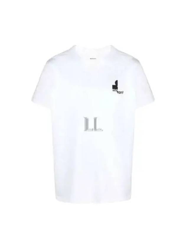 Zafferh Logo Print Short Sleeve T-Shirt White - ISABEL MARANT - BALAAN 2