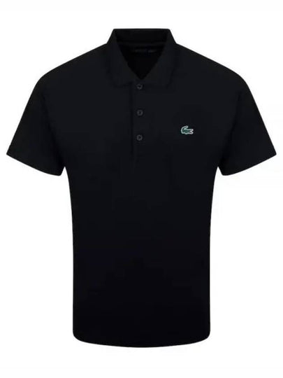 Logo Basic Short Sleeve PK Shirt Black - LACOSTE - BALAAN 2