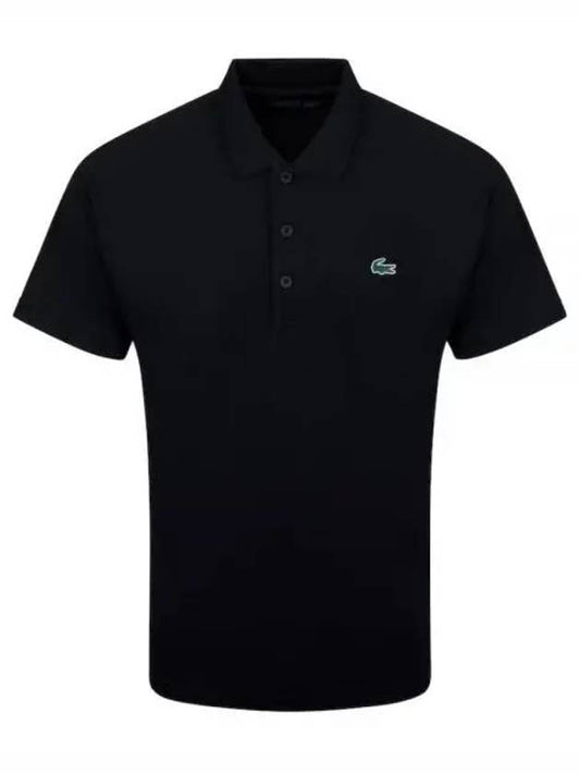 Logo Basic Short Sleeve PK Shirt Black - LACOSTE - BALAAN 2