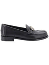 Women's Ofelia Gancini Ornament Loafer Black - SALVATORE FERRAGAMO - BALAAN 1