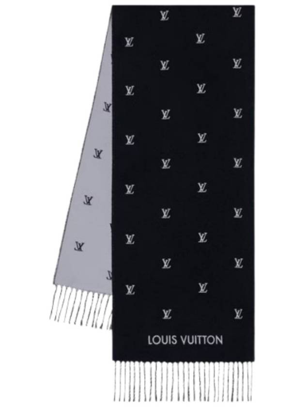 LV Blason Scarf Black - LOUIS VUITTON - BALAAN 8