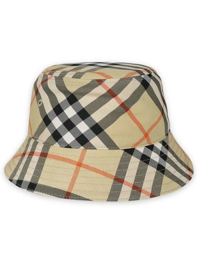 Kids Check Bucket Hat Beige - BURBERRY - BALAAN 2