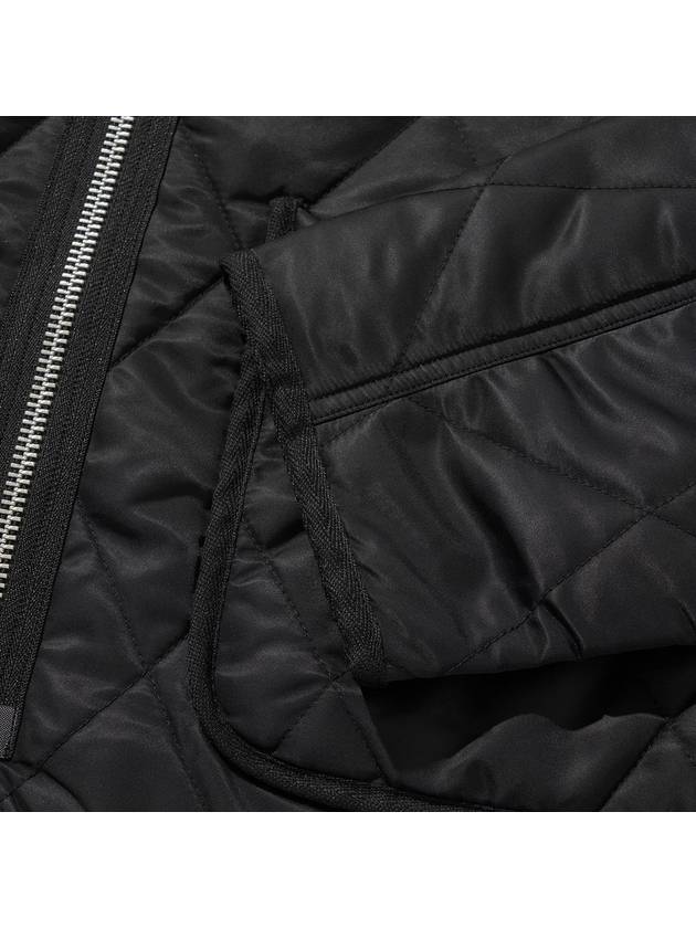 Half Quilting Zip Up Jacket Black - LIBERE - BALAAN 5