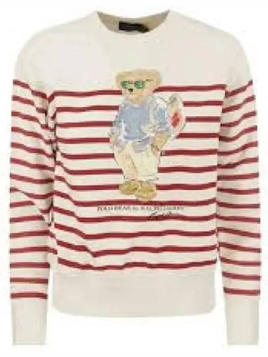 W Striped Bear Sweatshirt Red 1236774 - POLO RALPH LAUREN - BALAAN 1