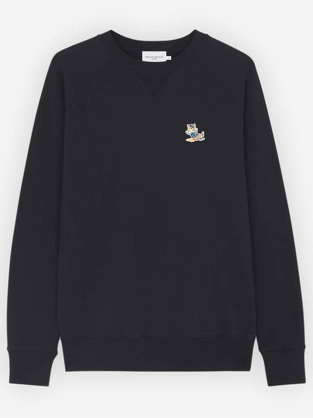 [MAISON KITSUNE] DRESSED FOX PATCH CLASSIC SWEATSHIRT - BLACK - MAISON KITSUNE - BALAAN 1