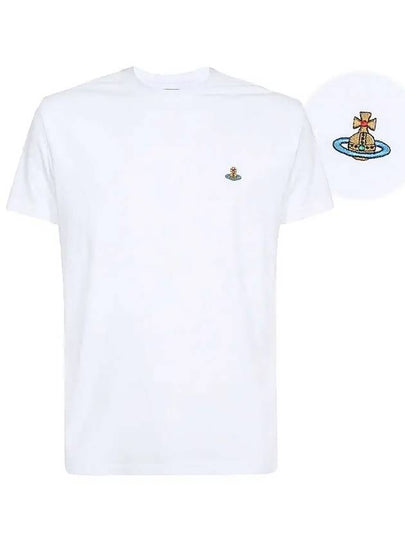 ORB Logo Cotton Short Sleeve T-Shirt White - VIVIENNE WESTWOOD - BALAAN 2