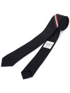 Three Stripes Classic RWB Selvedge Super 120 Count Wool Tie Navy - THOM BROWNE - BALAAN 5