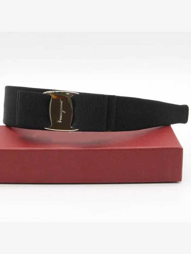 Vara Bow Hairband Black - SALVATORE FERRAGAMO - BALAAN 5