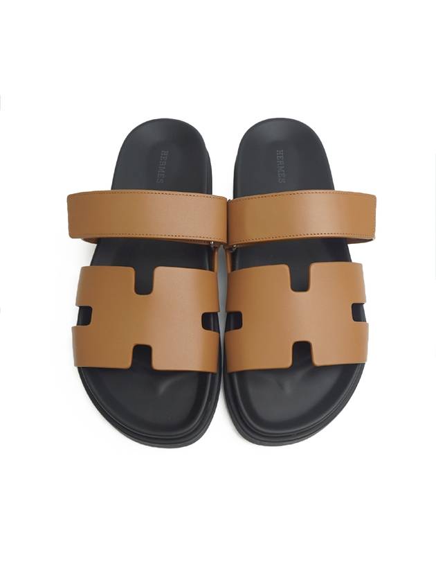 Chypre Calfskin Sandals Natural - HERMES - BALAAN 2