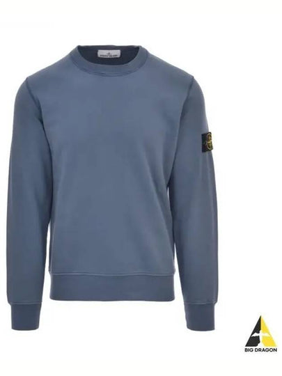 Wappen Patch Crew Neck Sweatshirt Dark Blue - STONE ISLAND - BALAAN 2