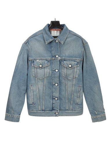 Distressed Denim Jacket Blue - ACNE STUDIOS - BALAAN 1