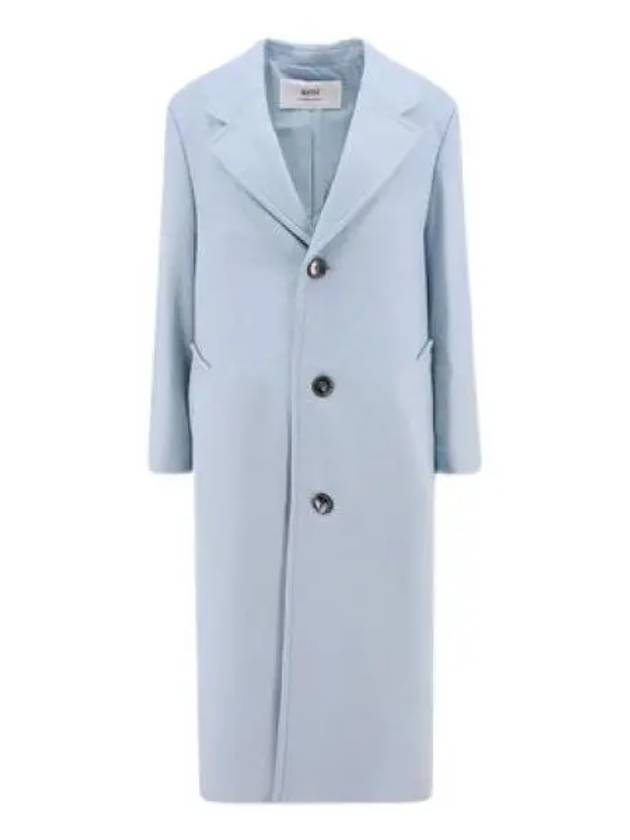 Breasted Wool Single Coat Sky Blue - AMI - BALAAN 2