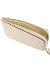 Alphabet Half Zipper Leather Card Wallet Cream - CHLOE - BALAAN 5