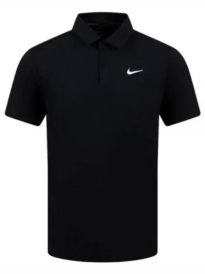 UK Dri-Fit Tour Men's Solid Golf Polo Collar - DR5298-010 - NIKE - BALAAN 2