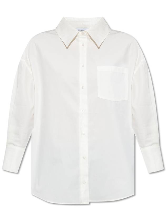 Anine Bing ‘Mika’ Cotton Shirt, Women's, White - ANINE BING - BALAAN 1