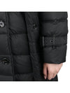 Women's Double Breasted Hooded Padded Black - BURBERRY - BALAAN 8