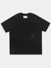 Classic Lettering Emblem Short Sleeve T-Shirt Black - KINETO - BALAAN 3