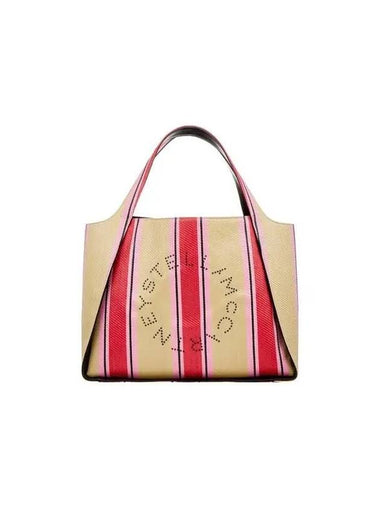 STELLA McCARTNEY Logo Raffia Tote Bag Red - STELLA MCCARTNEY - BALAAN 1