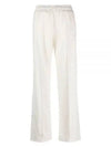 Dorotea Side Star Printing Wide Pants White - GOLDEN GOOSE - BALAAN.