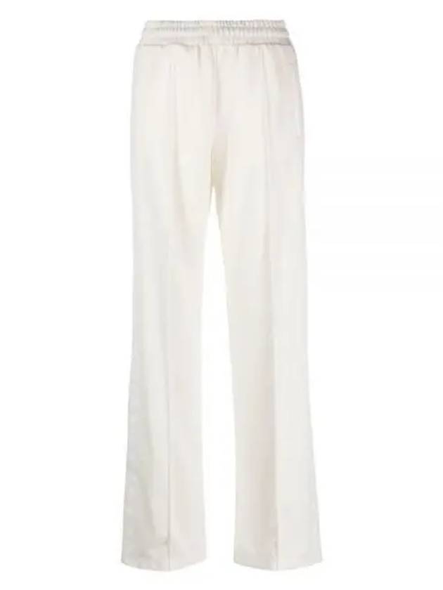 Dorotea Side Star Printing Wide Pants White - GOLDEN GOOSE - BALAAN.