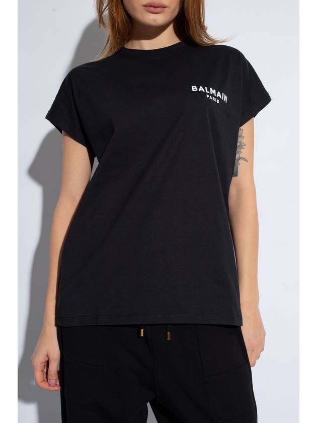 Balmain T-shirt With Logo, Women's, Black - BALMAIN - BALAAN 3