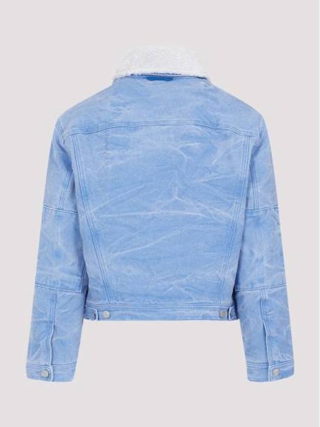 Padded Denim Jacket Powder Blue - ACNE STUDIOS - BALAAN 5