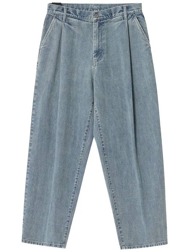 Denim Wide Pants Blue - NOIRER - BALAAN 4