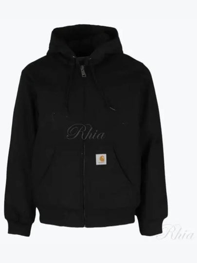 Dearborn Canvas Active Zip Up Hoodie Black Aged Canvas - CARHARTT WIP - BALAAN 2