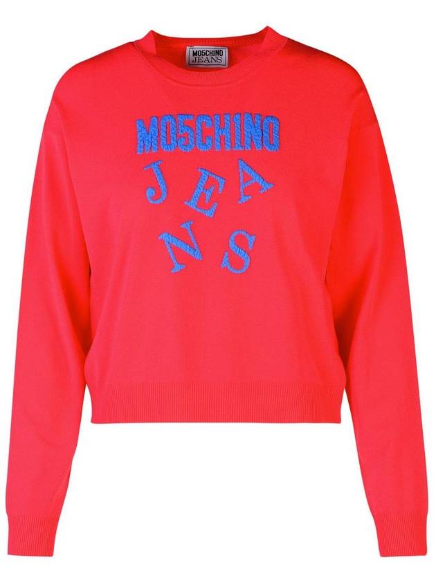 Moschino Jeans Fuchsia Viscose Blend Sweater - MOSCHINO - BALAAN 1