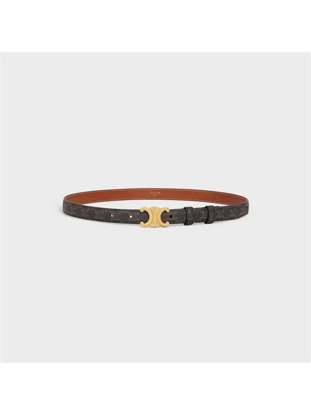 Triomphe Small Canvas Belt Brown - CELINE - BALAAN 4