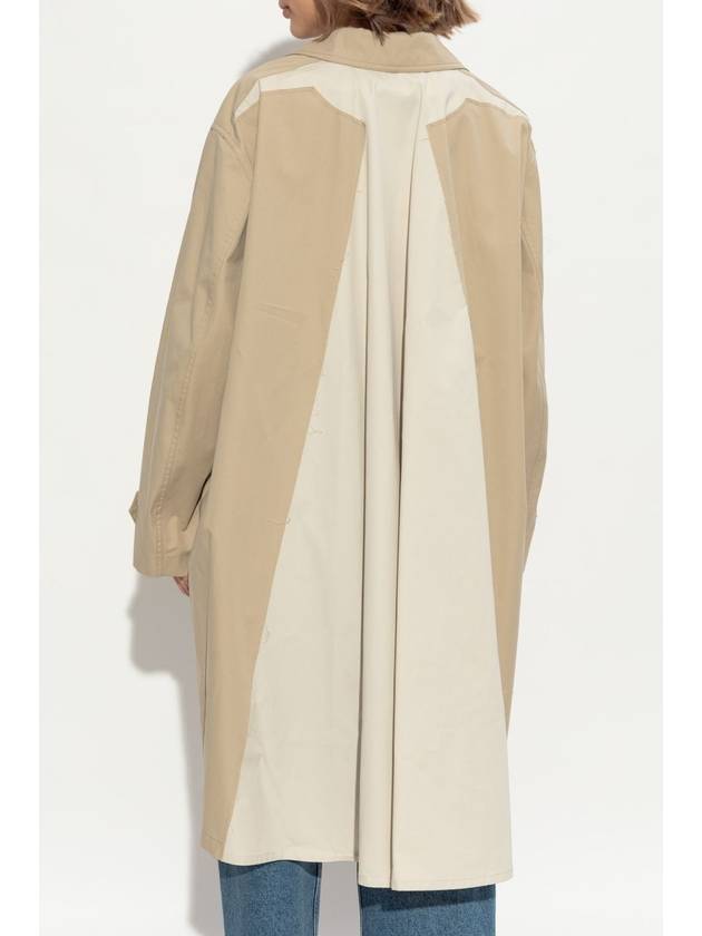 MM6 Maison Margiela Cotton Coat, Women's, Beige - MAISON MARGIELA - BALAAN 4