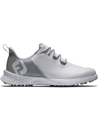 Women's Logo Waterproof Spike Shoes Grey - FOOTJOY - BALAAN 1