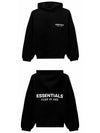 Essential Logo Fleece Hooded Black Men s 192HO246250F 001 TJ - FEAR OF GOD - BALAAN 4