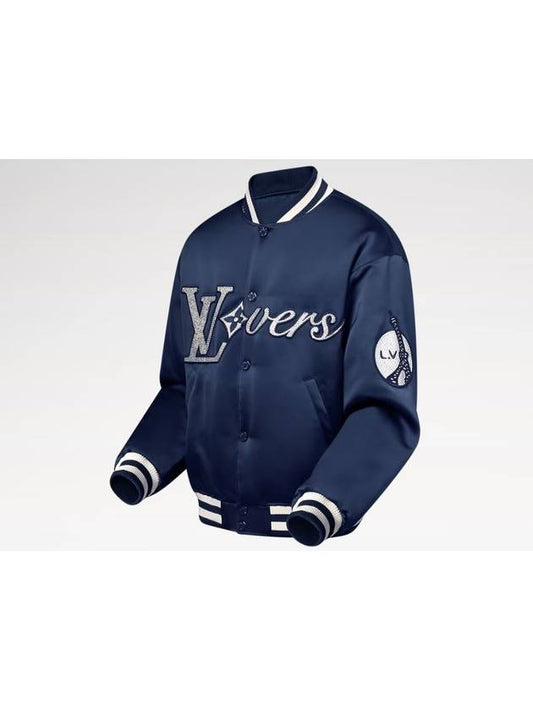 1AGHT2 LV Lovers Baseball Blouson - LOUIS VUITTON - BALAAN 2