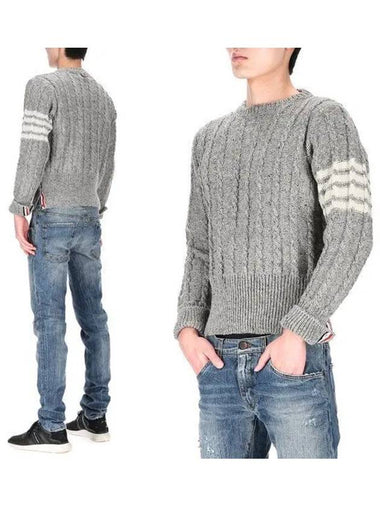 4-bar stripe MKA469B Y1506 055 men's twist knit 993516 - THOM BROWNE - BALAAN 1