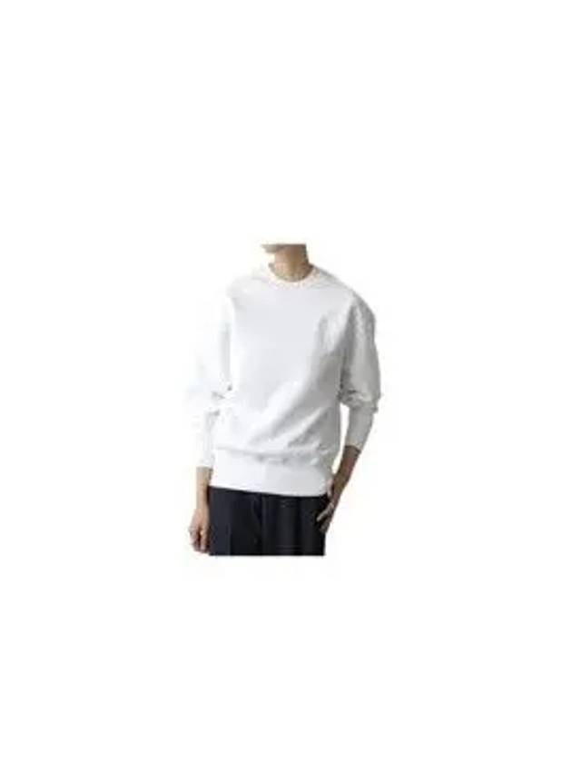 Tone On Tone Big Heart Logo Sweatshirt White - AMI - BALAAN 8