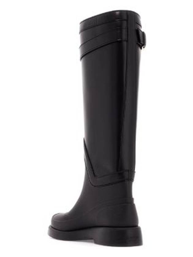 V Logo Bold Edition Long Boots Black - VALENTINO - BALAAN 4