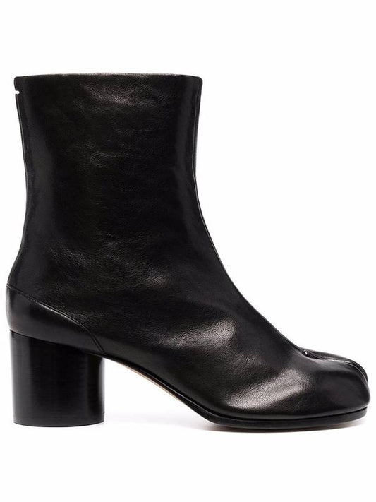 Leather Tabi Ankle Middle Boots Black - MAISON MARGIELA - BALAAN 2
